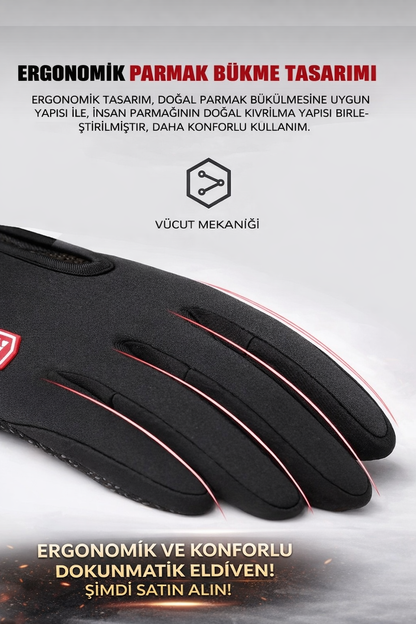 Termal Dokunmatik Eldiven – Kaymaz, Sıcak Tutan ve Ergonomik Kışlık Eldiven
