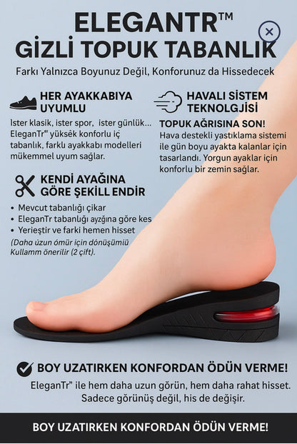 Boy uzatıcı tabanlılık ayarlanabilir 5-7CM (Çift Fiyatıdır.)