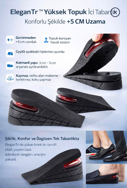 Boy uzatıcı tabanlılık ayarlanabilir 5-7CM (Çift Fiyatıdır.)